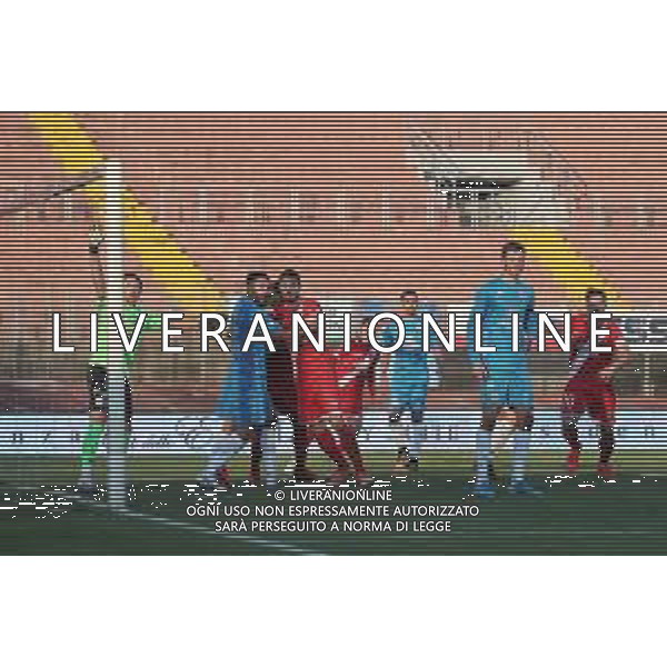 MANTOVA - AREZZO CAMPIONATO CALCIO SERIE C LEGA PRO 25.11.2020 NELLA FOTO CONTRASTO IN AREA ©SANTANDREA /AGENZIA ALDO LIVERANI SAS