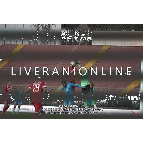 MANTOVA - AREZZO CAMPIONATO CALCIO SERIE C LEGA PRO 25.11.2020 NELLA FOTO CONTRASTO IN AREA ©SANTANDREA /AGENZIA ALDO LIVERANI SAS
