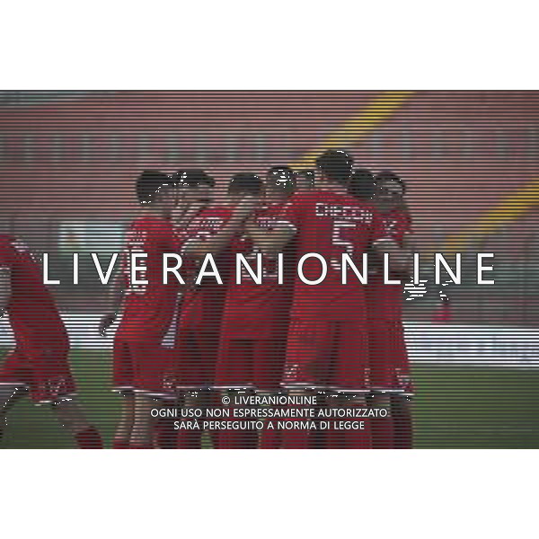 MANTOVA - AREZZO CAMPIONATO CALCIO SERIE C LEGA PRO 25.11.2020 NELLA FOTO ESULTANZA DOPO IL GOL DI SIMONE GANZ ©SANTANDREA /AGENZIA ALDO LIVERANI SAS