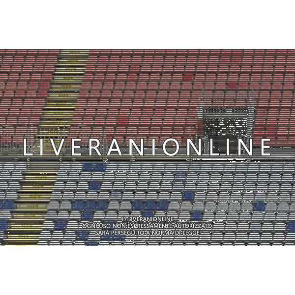 25-11-2020. CAGLIARI CALCIO-HELLAS VERONA. 4° tURNO COPPA ITALIA 2020/2021. ITALIA, SARDEGNA, CAGLIARI, VEDUTA INTERNO STADIO SARDEGNA ARENA SPALTI VUOTI. SALVATORE MOI/ALDO LIVERANI SAS NELLA FOTO: CURVA NORD SARDEGNA ARENA CAGLIARI VUOTA./AGENZIA ALDO LIVERANI SAS