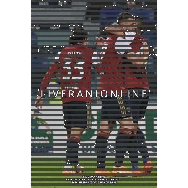25-11-2020. CAGLIARI CALCIO-HELLAS VERONA. 4° tURNO COPPA ITALIA 2020/2021. ITALIA, SARDEGNA, CAGLIARI, STADIO SARDEGNA ARENA. SALVATORE MOI/ALDO LIVERANI SAS NELLA FOTO: ESULTANZA DOPO IL GOL DI ALBERTO CERRI CONTRO VERONA 1-0 IN CASA./AGENZIA ALDO LIVERANI SAS