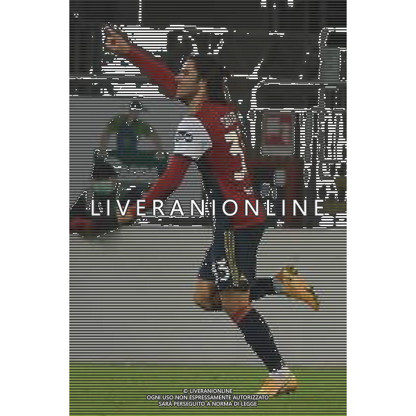 25-11-2020. CAGLIARI CALCIO-HELLAS VERONA. 4° tURNO COPPA ITALIA 2020/2021. ITALIA, SARDEGNA, CAGLIARI, STADIO SARDEGNA ARENA. SALVATORE MOI/ALDO LIVERANI SAS NELLA FOTO: ESULTANZA DOPO IL GOL DI RICCARDO SOTTIL CAGLIARI./AGENZIA ALDO LIVERANI SAS