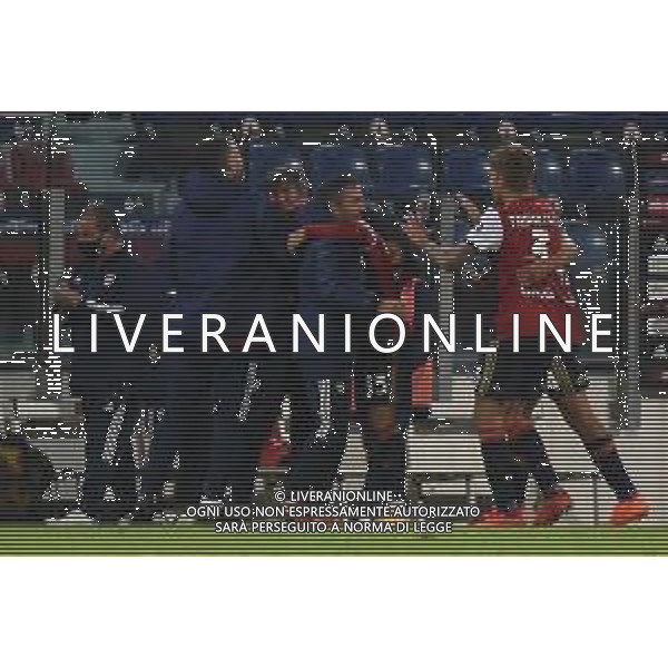 25-11-2020. CAGLIARI CALCIO-HELLAS VERONA. 4° tURNO COPPA ITALIA 2020/2021. ITALIA, SARDEGNA, CAGLIARI, STADIO SARDEGNA ARENA. SALVATORE MOI/ALDO LIVERANI SAS NELLA FOTO: ESULTANZA DOPO IL GOL DI RICCARDO SOTTIL /AGENZIA ALDO LIVERANI SAS