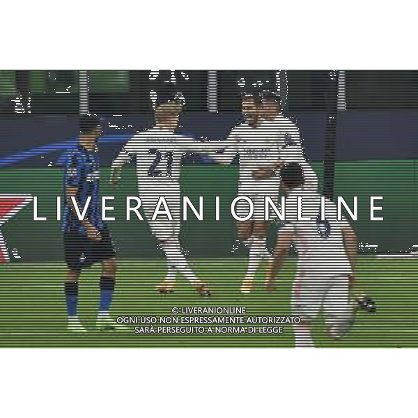 esultanza Real Madrid dopo il gol dell\'1 a 0 di Eden Hazard Inter vs Real Madrid UEFA Champions League fase a gironi 4a giornata - gruppo B Milano 25-11-2020 Stadio Giuseppe Meazza - San Siro foto Roberto Garavaglia/ag.Aldo Liverani sas /AGENZIA ALDO LIVERANI SAS