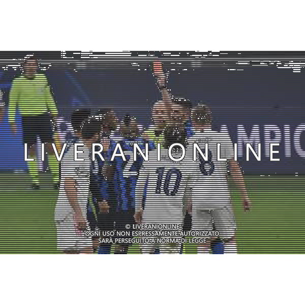 espulsione Arturo Vidal (Inter) Inter vs Real Madrid UEFA Champions League fase a gironi 4a giornata - gruppo B Milano 25-11-2020 Stadio Giuseppe Meazza - San Siro foto Roberto Garavaglia/ag.Aldo Liverani sas