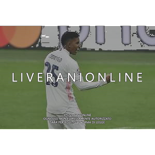 Rodrygo (Real Madrid) esulta dopo il gol del 2 a 0 Inter vs Real Madrid UEFA Champions League fase a gironi 4a giornata - gruppo B Milano 25-11-2020 Stadio Giuseppe Meazza - San Siro foto Roberto Garavaglia/ag.Aldo Liverani sas