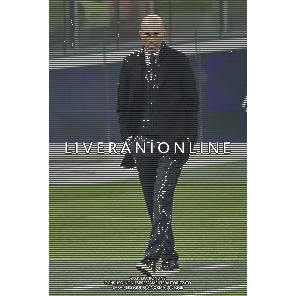 Zinedine Zidane allenatore Real Madrid Inter vs Real Madrid UEFA Champions League fase a gironi 4a giornata - gruppo B Milano 25-11-2020 Stadio Giuseppe Meazza - San Siro foto Roberto Garavaglia/ag.Aldo Liverani sas /AGENZIA ALDO LIVERANI SAS