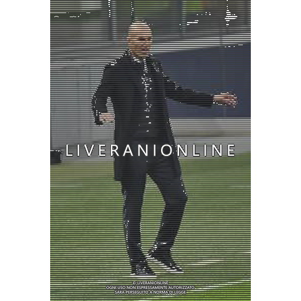 Zinedine Zidane allenatore Real Madrid Inter vs Real Madrid UEFA Champions League fase a gironi 4a giornata - gruppo B Milano 25-11-2020 Stadio Giuseppe Meazza - San Siro foto Roberto Garavaglia/ag.Aldo Liverani sas /AGENZIA ALDO LIVERANI SAS