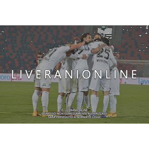 BOLOGNA - SPEZIA COPPA ITALIA TIM CUP 25.11.2020 NELLA FOTO abbraccio esultanza dopo il gol di Giulio Maggiore ©ROBERTO VILLANI / AGENZIA ALDO LIVERANI SAS