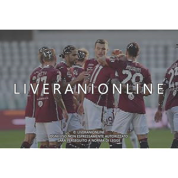 Torino 26.11.2020 Stadio Grande Torino Torino vs Virtus Entella 4° Turno Coppa Italia 2020/2021 ©Viganti/Agenzia Aldo Liverani Nella foto: esultanza torino dopo il gol di simone zaza ©Viganti / AGENZIA ALDO LIVERANI SAS