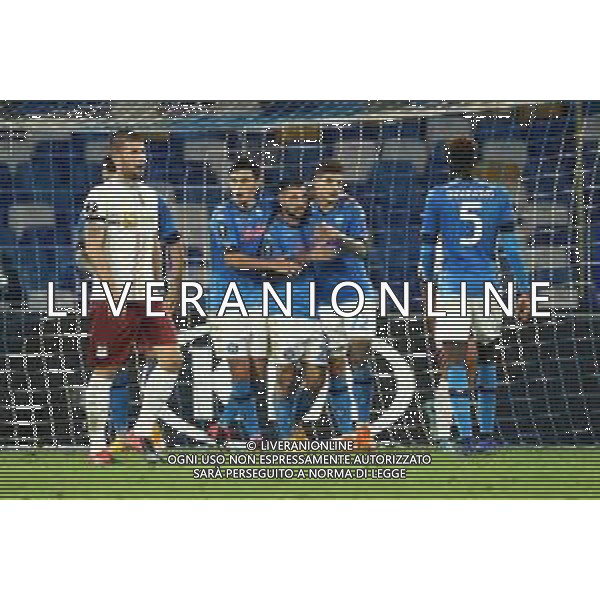 NAPOLI - RIJEKA UEFA EUROPA LEAGUE 26.11.2020 NELLA FOTO ESULTANZA DOPO IL GOL MATTEO POLITANO ©MOSCA/AGENZIA ALDO LIVERANI SAS