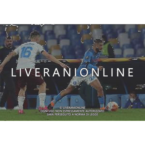 NAPOLI - HNK RIJEKA UEFA EUROPA LEAGUE 26.11.2020 NELLA FOTO LORENZO INSIGNE CON IL LUTTO AL BRACCIO PER MARADONA ©MOSCA/AGENZIA ALDO LIVERANI SAS