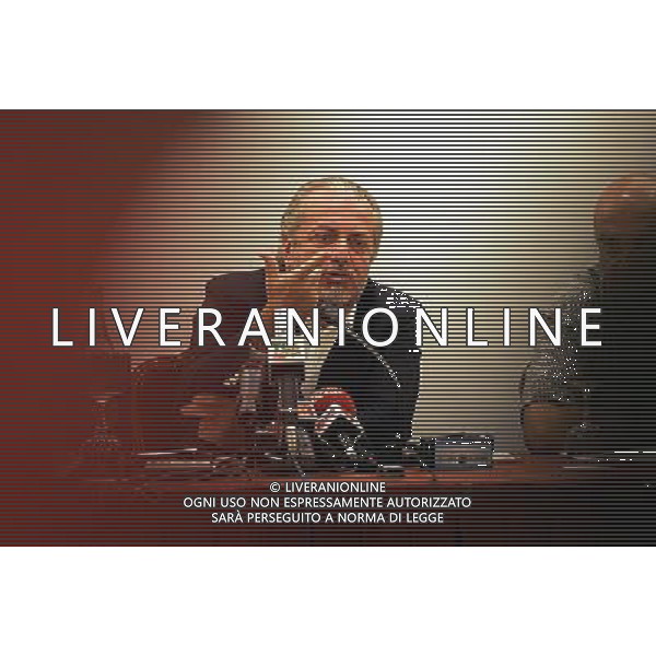 CAPRI CONFERENZA STAMPA PRESIDENTE DEL NAPOLI DE LAURENTIIS DOPO LA NON AMMISSIONE IN SERIE B FOTO MOSCA AG.\ALDO LIVERANI