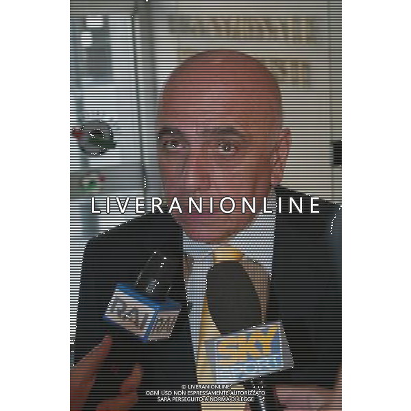 Milano 18 agosto 2005 Assemblea lega calcio con i presidenti di serie B nella foto: Galliani Adriano presidente Lega Calcio foto Andry / Ag. Aldo Liverani 