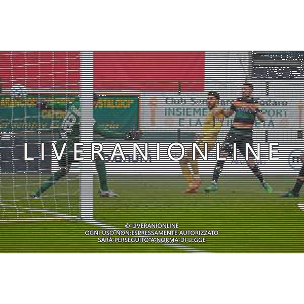 Venezia vs Ascoli - Italian Football Championship League BKT 2020/2021, 28 November 2020 Pier Luigi Penzo stadium, Venice, Italy Photo showing: Raffaele Pucino (Ascoli) scores a goal @LM/Ettore Griffoni/ AGENZIA ALDO LIVERANI SAS