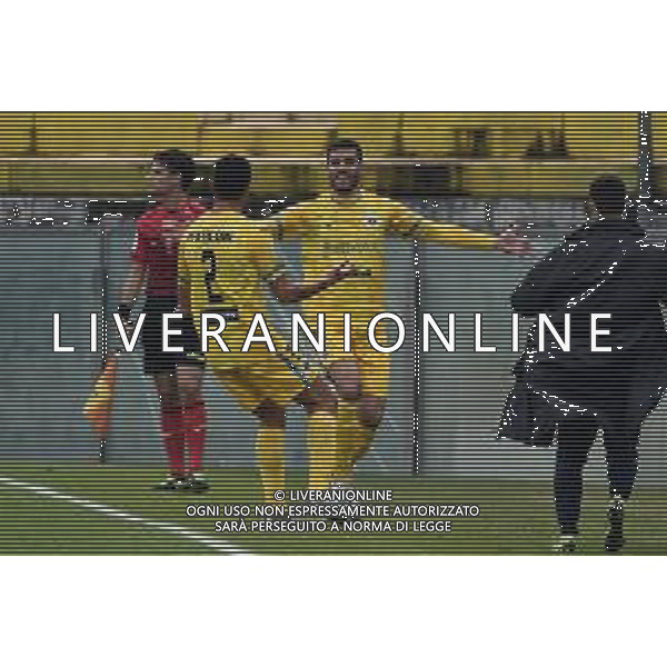 Pisa vs Cittadella - Italian Football Championship League BKT 2020/2021, 28 November 2020 Arena Garibaldi, pisa, Italy Photo showing: Mario Gargiulo (Cittadella) celerates his goal with his teammate Romano Perticone @LM/Gabriele Masotti AG ALDO LIVERANI SAS