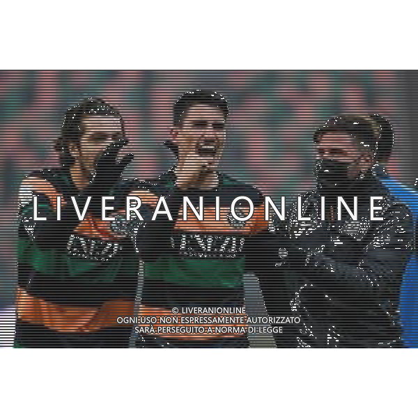 Venezia vs Ascoli - Italian Football Championship League BKT 2020/2021, 28 November 2020 Pier Luigi Penzo stadium, Venice, Italy Photo showing: Luca Fiordilino (Venezia) celebrates after scoring a goal @LM/Ettore Griffoni/ AGENZIA ALDO LIVERANI SAS