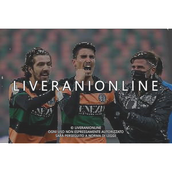 Venezia vs Ascoli - Italian Football Championship League BKT 2020/2021, 28 November 2020 Pier Luigi Penzo stadium, Venice, Italy Photo showing: Luca Fiordilino (Venezia) celebrates after scoring a goal @LM/Ettore Griffoni/ AGENZIA ALDO LIVERANI SAS