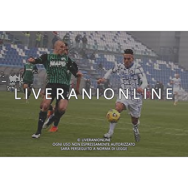 SASSUOLO - INTER CAMPIONATO CALCIO SERIE A TIM 28.11.2020 NELLA FOTO VLAD CHIRICHES E LAUTARO MARTINEZ ©SANTANDREA/ AGENZIA ALDO LIVERANI SAS