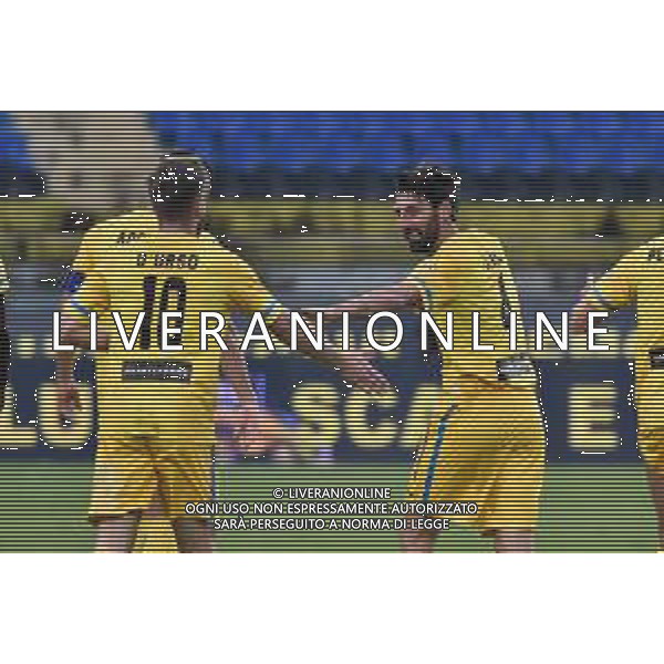Pisa vs Cittadella - Italian Football Championship League BKT 2020/2021, 28 November 2020 Arena Garibaldi, pisa, Italy Photo showing: Manuel iori (Cittadella) celerates his goal with Christian D\'Urso (Cittadella) @LM/Gabriele Masotti AG ALDO LIVERANI SAS