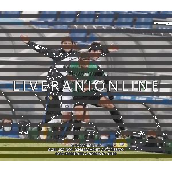 SASSUOLO - INTER CAMPIONATO CALCIO SERIE A TIM 28.11.2020 NELLA FOTO ANTONIO CONTE, ALESSANDRO BASTONI E DOMENICO BERARDI ©SANTANDREA/ AGENZIA ALDO LIVERANI SAS