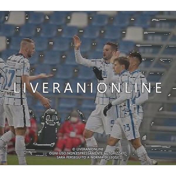 SASSUOLO - INTER CAMPIONATO CALCIO SERIE A TIM 28.11.2020 NELLA FOTO ESULTANZA DOPO IL GOL DI ROBERTO GAGLIARDINI ©SANTANDREA/ AGENZIA ALDO LIVERANI SAS
