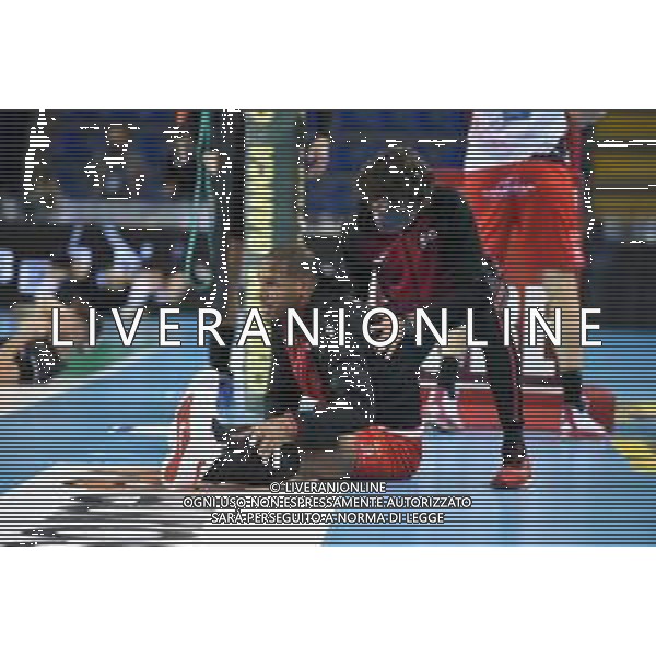 Cucine Lube Civitanova vs NBV Verona - Volleyball Italian Serie A Men Superleague Championship 2020/2021, 28 November 2020 Palasport Eurosuole Forum, civitanova marche, Italy Photo showing: Leal Yoandy (Cucine Lube Civitanova) @LM/Roberto Bartomeoli AG ALDO LIVERANI SAS