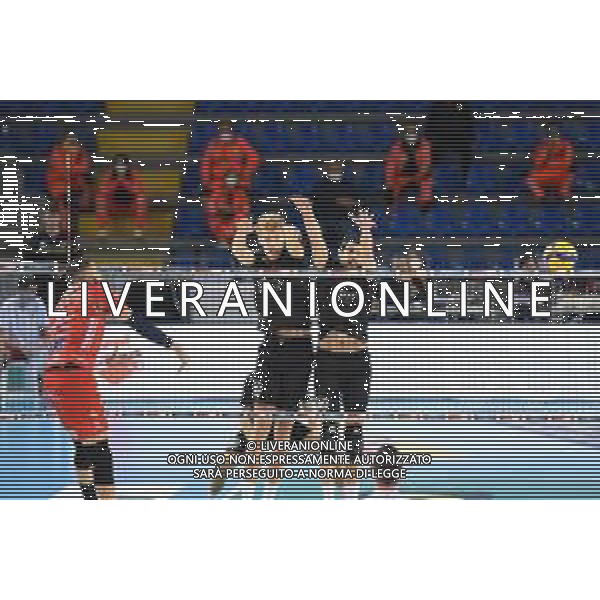 Cucine Lube Civitanova vs NBV Verona - Volleyball Italian Serie A Men Superleague Championship 2020/2021, 28 November 2020 Palasport Eurosuole Forum, civitanova marche, Italy Photo showing: Spike of Juantorena Osmany (Cucine Lube Civitanova) @LM/Roberto Bartomeoli AG ALDO LIVERANI SAS