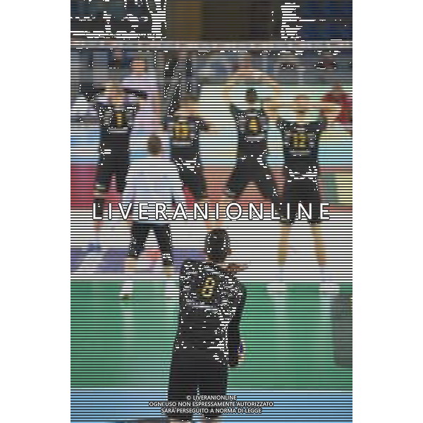 Cucine Lube Civitanova vs NBV Verona - Volleyball Italian Serie A Men Superleague Championship 2020/2021, 28 November 2020 Palasport Eurosuole Forum, civitanova marche, Italy Photo showing: Asparuhov Asparuh (Nbv Verona) @LM/Roberto Bartomeoli AG ALDO LIVERANI SAS