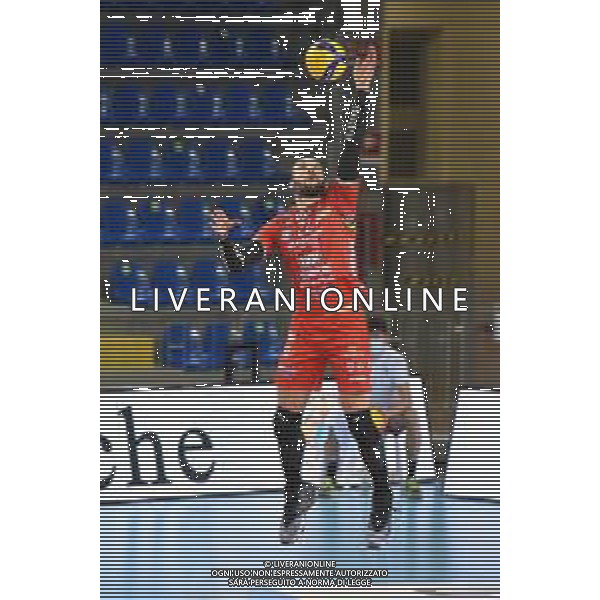Cucine Lube Civitanova vs NBV Verona - Volleyball Italian Serie A Men Superleague Championship 2020/2021, 28 November 2020 Palasport Eurosuole Forum, civitanova marche, Italy Photo showing: Hadrava Jan (Cucine Lube Civitanova) @LM/Roberto Bartomeoli AG ALDO LIVERANI SAS