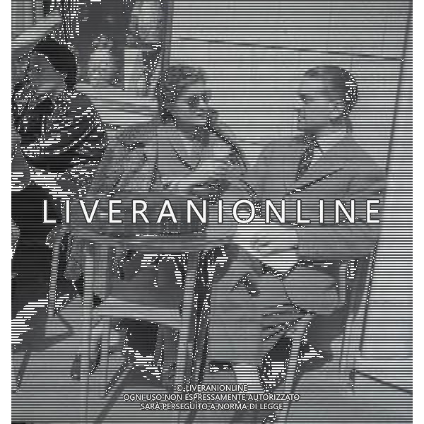 RETROSPETTIVA MYRIAM PETACCI O MARIA DI SAN SERVOLO ATTRICE E SORELLA DI CLARETTA PETACCI NELLA FOTO MYRIAM PETACCI CON IL GIORNALISTA NATOLI A ROMA NELL\'ANNO 1952 AG ALDO LIVERANI SAS