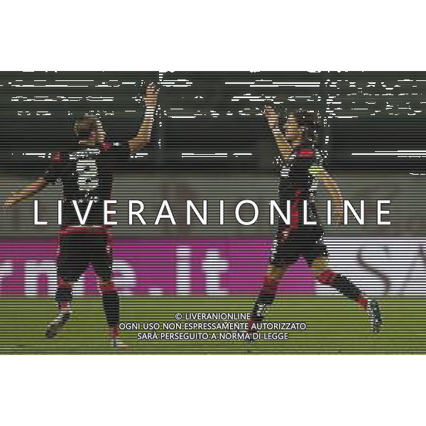 PADOVA - VIS PESARO CAMPIONATO CALCIO SERIE C LEGA PRO 29.11.2020 NELLA FOTO ESULTANZA DOPO IL GOL DI MATTIA GENNARI © AGENZIA ALDO LIVERANI SAS