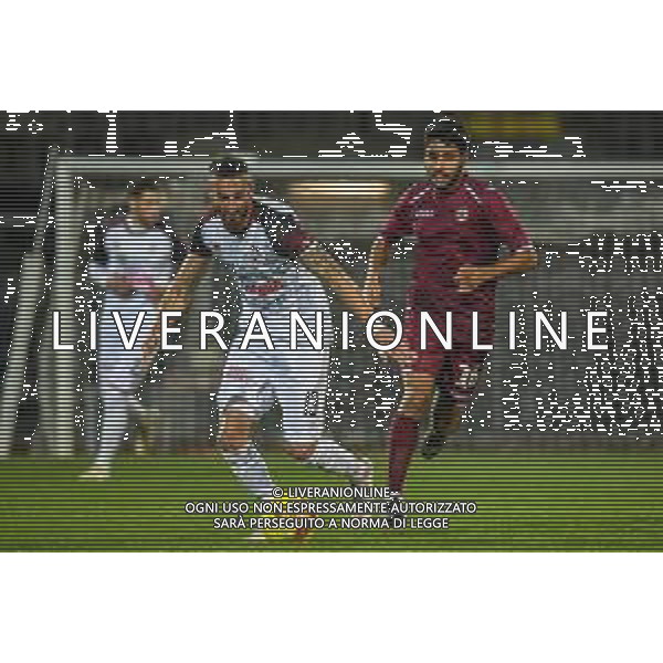 Livorno vs Pontedera - Campionato di Calcio Serie C - Lega Pro 2020/2021, 29 novembre 2020 Livorno, Italia Nella foto: Giovanni Catanese (Pontedera) su Hamza Haoudi (Pontedera) @LM/Fabio Fagiolini AG ALDO LIVERANI SAS