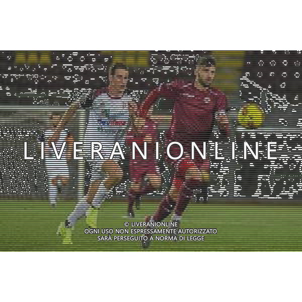Livorno vs Pontedera - Campionato di Calcio Serie C - Lega Pro 2020/2021, 29 novembre 2020 Livorno, Italia Nella foto: Matteo Di Gennaro (Livorno) e Andrea Magrassi (Pontedera) @LM/Fabio Fagiolini AG ALDO LIVERANI SAS