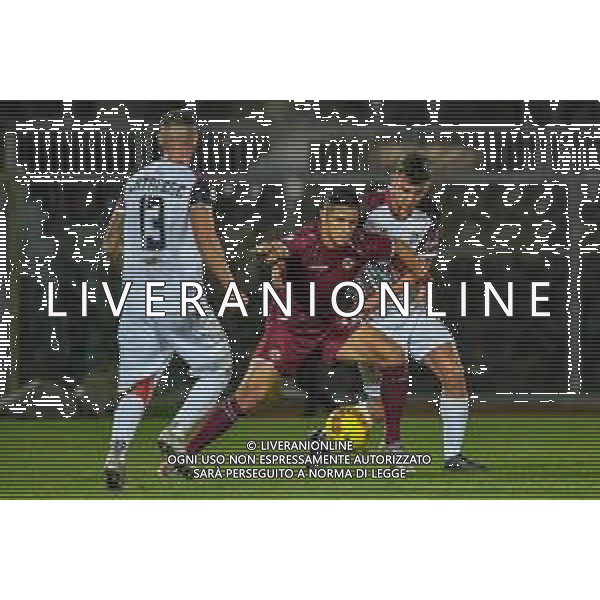 Livorno vs Pontedera - Campionato di Calcio Serie C - Lega Pro 2020/2021, 29 novembre 2020 Livorno, Italia Nella foto: Giovanni Catanese (Pontedera) su Mendes Murilo (Livorno) e Mattia Petrella (Pontedera) @LM/Fabio Fagiolini AG ALDO LIVERANI SAS