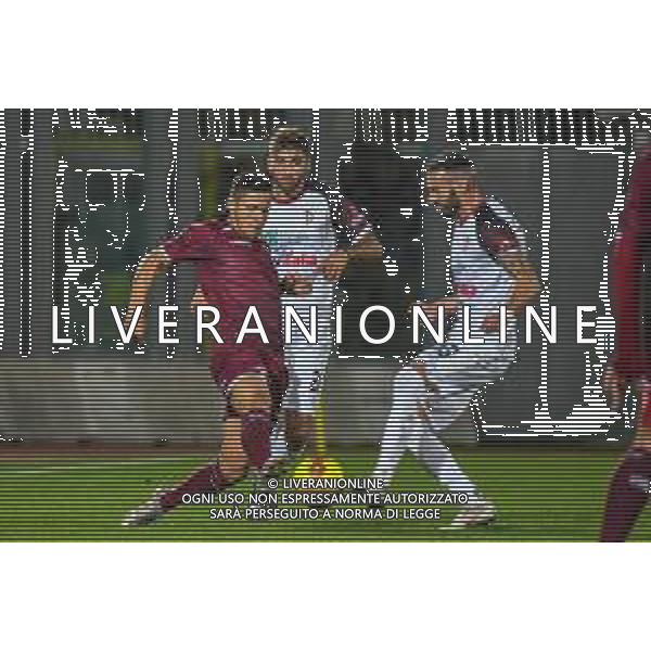 Livorno vs Pontedera - Campionato di Calcio Serie C - Lega Pro 2020/2021, 29 novembre 2020 Livorno, Italia Nella foto: Giovanni Catanese (Pontedera) su Mendes Murilo (Livorno) @LM/Fabio Fagiolini AG ALDO LIVERANI SAS