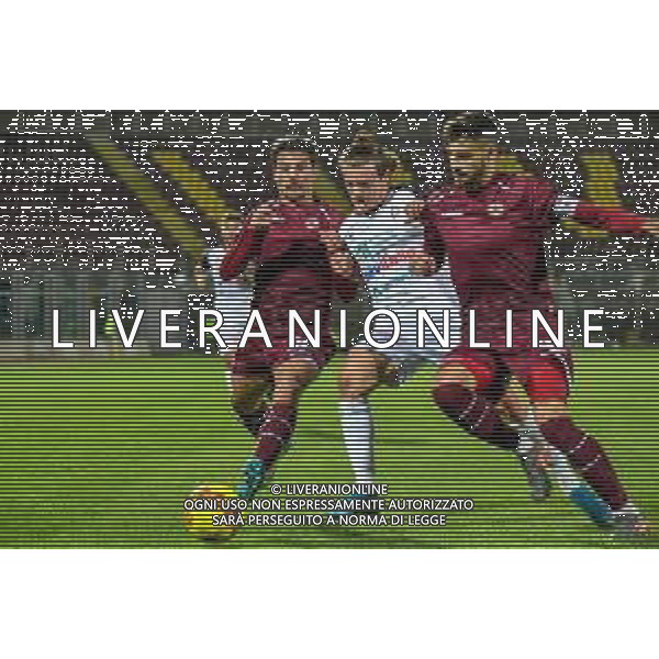 Livorno vs Pontedera - Campionato di Calcio Serie C - Lega Pro 2020/2021, 29 novembre 2020 Livorno, Italia Nella foto: Andrea Gemignani (Livorno), Leonardo Stanzani (Pontedera) e Matteo Di Gennaro (Livorno) @LM/Fabio Fagiolini AG ALDO LIVERANI SAS