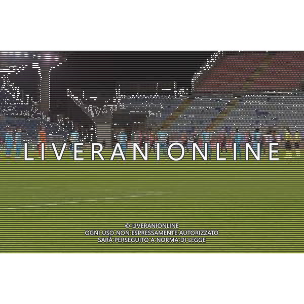 29-11-2020. CAGLIARI CALCIO-SPEZIA CALCIO. 9° GIORNATA SERIE A 2020/2021. ITALIA, SARDEGNA, CAGLIARI, STADIO SARDEGNA ARENA. SALVATORE MOI/ALDO LIVERANI SAS NELLA FOTO: MINUTO SILENZIO PER MORTE DIEGO ARMANDO MARADONA ED ALLUVIONE A BITTI NEL NUORESE./AGENZIA ALDO LIVERANI SAS