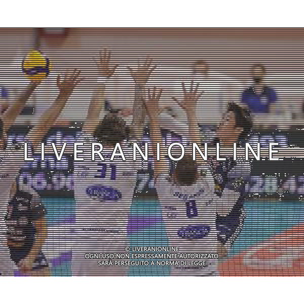 Top Volley Cisterna vs Allianz Milano - Volleyball Italian Serie A Men Superleague Championship 2020/2021, 29 November 2020 latina, Italy Photo showing: Yuki Ishikawa Allianz Milano @LM/Luigi Mariani AG ALDO LIVERANI SAS