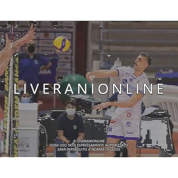 Top Volley Cisterna vs Allianz Milano - Volleyball Italian Serie A Men Superleague Championship 2020/2021, 29 November 2020 latina, Italy Photo showing: Giulio Sabbi Top Volley Cisterna @LM/Luigi Mariani AG ALDO LIVERANI SAS