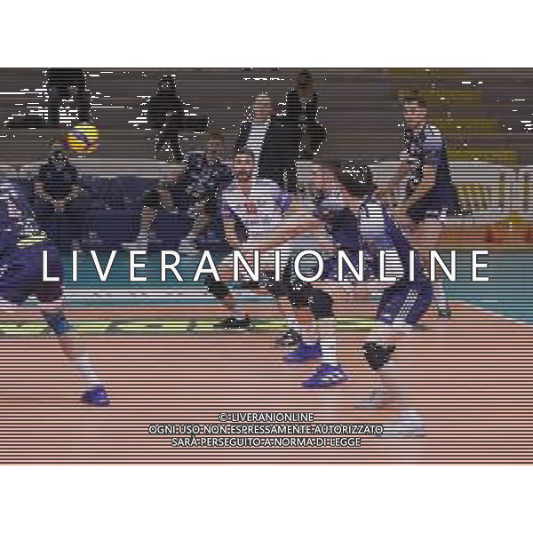 Top Volley Cisterna vs Allianz Milano - Volleyball Italian Serie A Men Superleague Championship 2020/2021, 29 November 2020 latina, Italy Photo showing: Allianz Milano @LM/Luigi Mariani AG ALDO LIVERANI SAS