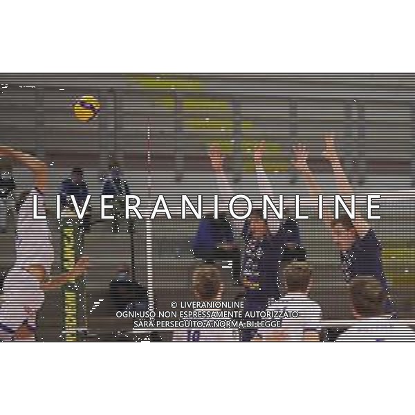 Top Volley Cisterna vs Allianz Milano - Volleyball Italian Serie A Men Superleague Championship 2020/2021, 29 November 2020 latina, Italy Photo showing: Allianz Milano @LM/Luigi Mariani AG ALDO LIVERANI SAS