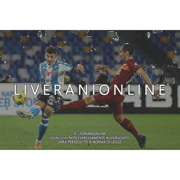 NAPOLI - ROMA CAMPIONATO CALCIO SERIE A TIM 29.11.2020 NELLA FOTO GIOVANNI DI LORENZO HENRIKH MKHITARYAN ©MOSCA/AGENZIA ALDO LIVERANI SAS