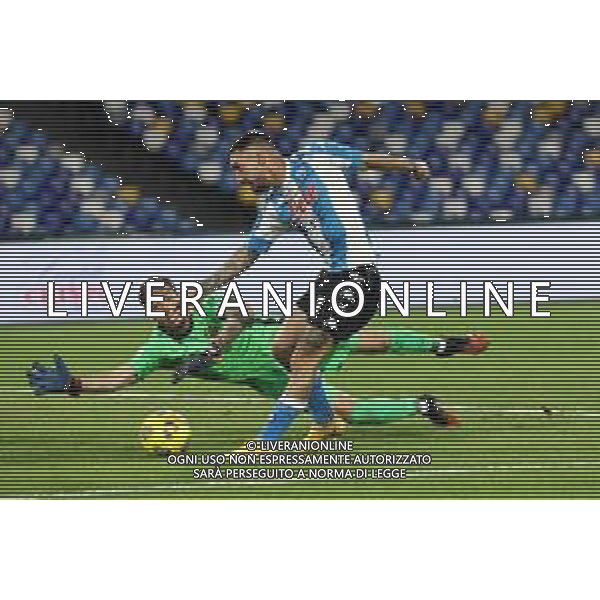 NAPOLI - ROMA CAMPIONATO CALCIO SERIE A TIM 29.11.2020 NELLA FOTO IL GOL MATTEO POLITANO ©MOSCA/AGENZIA ALDO LIVERANI SAS