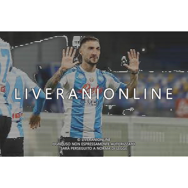 NAPOLI - ROMA CAMPIONATO CALCIO SERIE A TIM 29.11.2020 NELLA FOTO ESULTANZA DOPO IL GOL DI MATTEO POLITANO, ©MOSCA/AGENZIA ALDO LIVERANI SAS