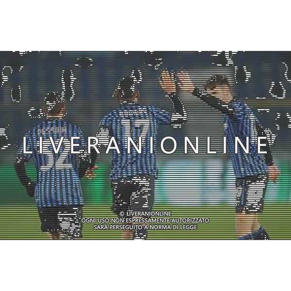 Atalanta-Midtjylland Uefa Champions League 2020/2021 5a giornata Bergamo, 1 dicembre 2020 Nella foto: Cristian Romero esulta dopo il gol dell\'1-1 Ph. Soli - Ag. Aldo Liverani/AGENZIA ALDO LIVERANI SAS