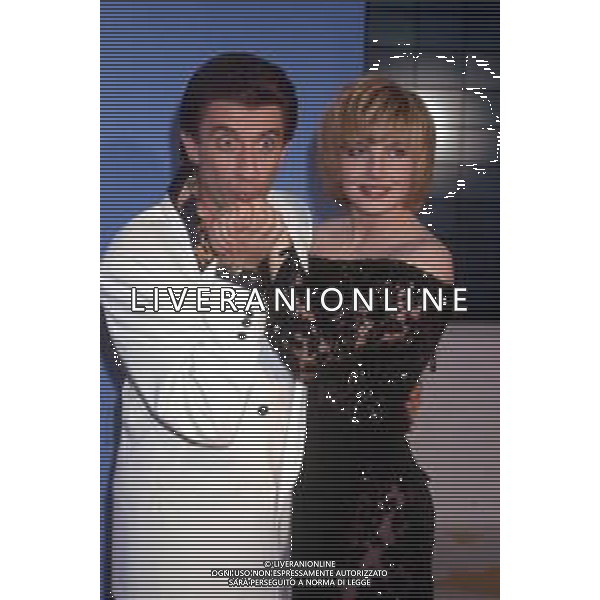 LORELLA CUCCARINI, ballerina e conduttrice italiana. Nella foto nel 1990 trasmissione televisiva \' PAPERISSIMA \' con Ezio Greggio ©ARCHIVIO/AGENZIA ALDO LIVERANI SAS