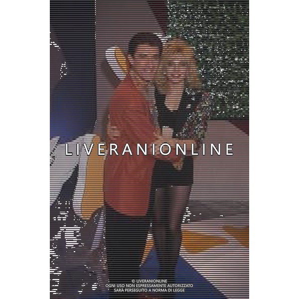 LORELLA CUCCARINI, ballerina e conduttrice italiana. Nella foto nel 1991 trasmissione televisiva \' PAPERISSIMA \' con Ezio Greggio ©ARCHIVIO/AGENZIA ALDO LIVERANI SAS