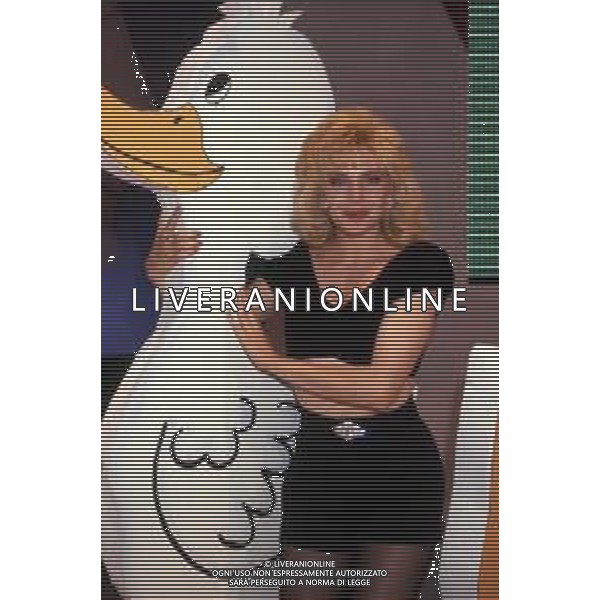LORELLA CUCCARINI, ballerina e conduttrice italiana. Nella foto nel 1991 trasmissione televisiva \' PAPERISSIMA \' ©ARCHIVIO/AGENZIA ALDO LIVERANI SAS