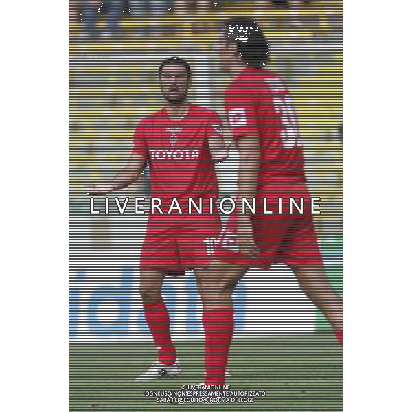 CESENA-FIORENTINA 20/08/2005 TIM CUP 2005/06 NELLA FOTO: STEFANO FIORE E LUCA TONI - Fiorentina foto Simone Rosa / Ag.Aldo Liverani